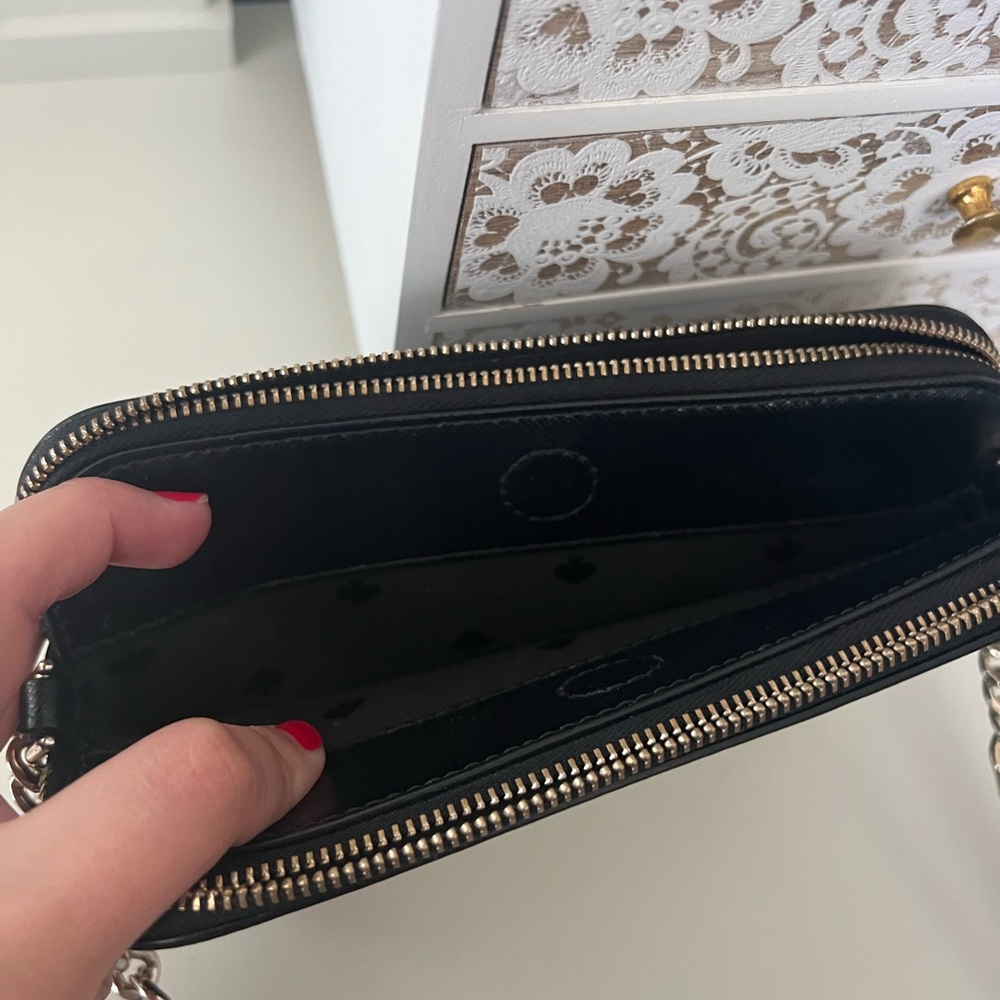 Kate Spade Black Crossbody with Gold Accents - Picture 6 of 6